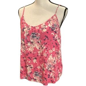 Old Navy Pink‎ Floral Swing Cami Size Large Style 285091